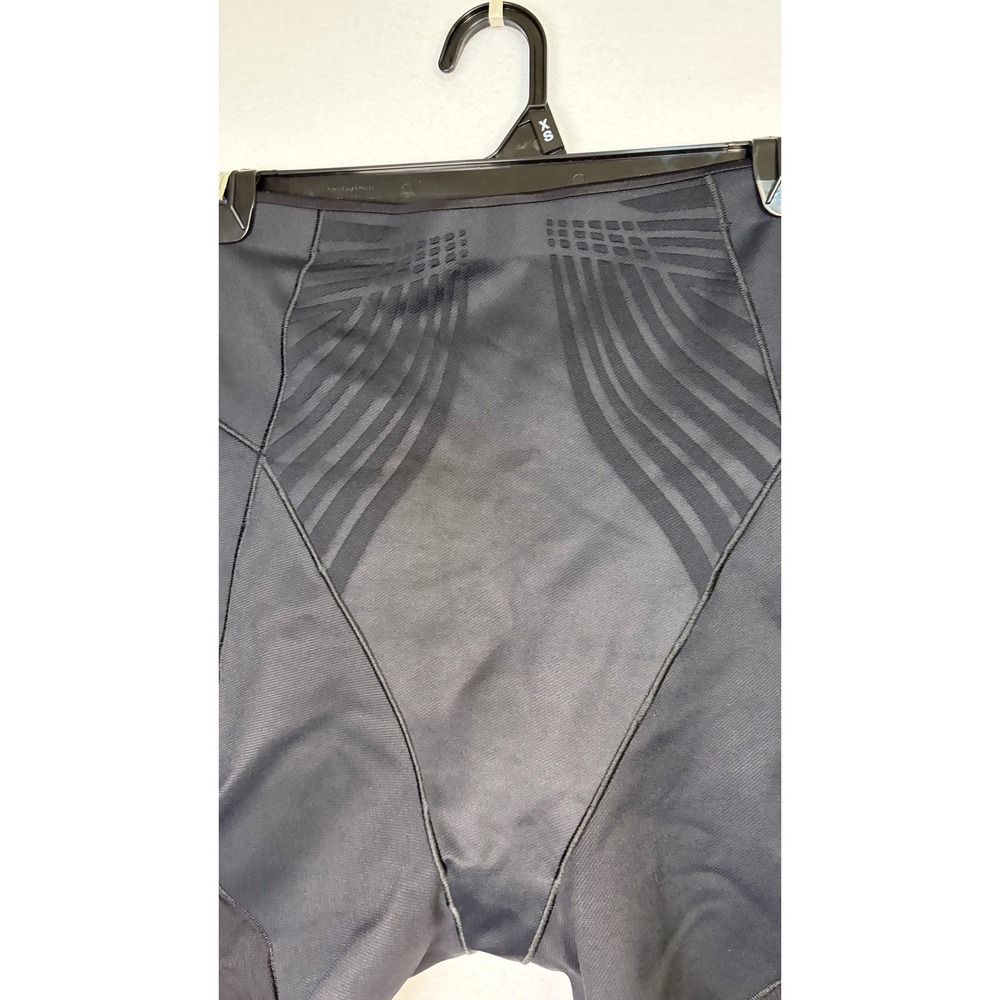 Spanx Shapewear Shorts Womens LG Black EUC High Waisted Targeted Compression
